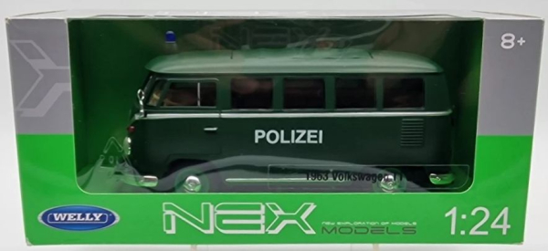 Welly Volkswagen T1 Bus 1963 Police DieCast Model in original box (10108)